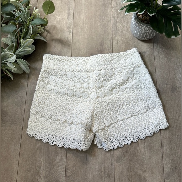 New Ann Taylor Loft Riviera Short White Lace Crochet Shorts women’s Size 00 - Picture 7 of 16